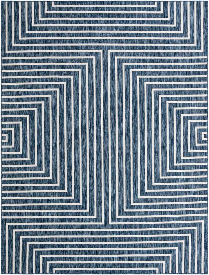 9' x 12' Easy-Clean Modern Indoor / Outdoor Rug