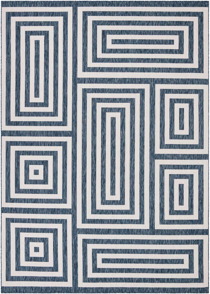 Detail image of 10' x 14' Easy-Clean Modern Indoor / Outdoor Rug
