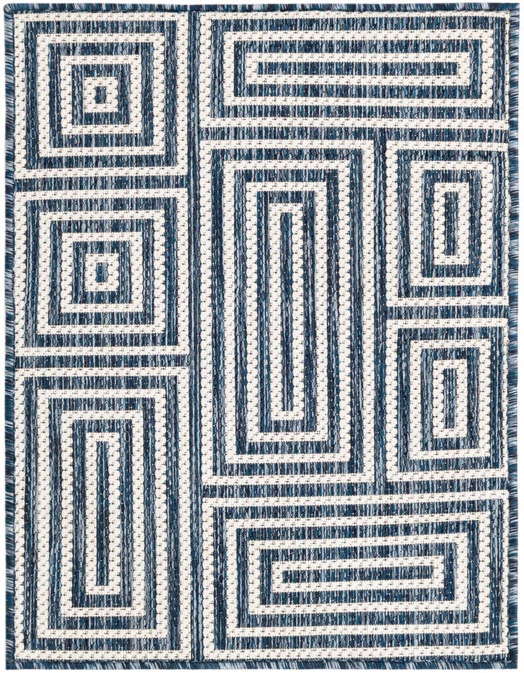 Detail image of 2' x 3' Easy-Clean Modern Indoor / Outdoor Rug