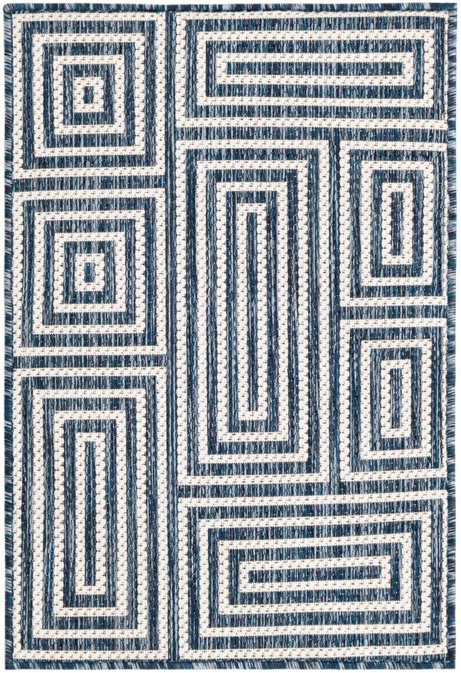 Detail image of 2' x 3' Easy-Clean Modern Indoor / Outdoor Rug