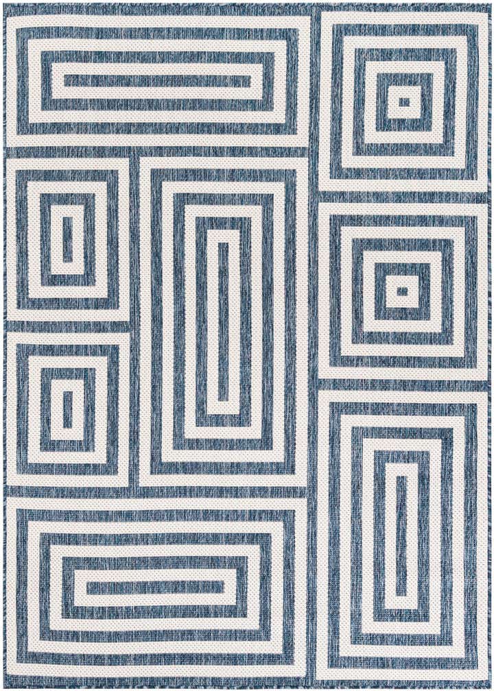 5' 3 x 7' Easy-Clean Modern Indoor / Outdoor Rug
