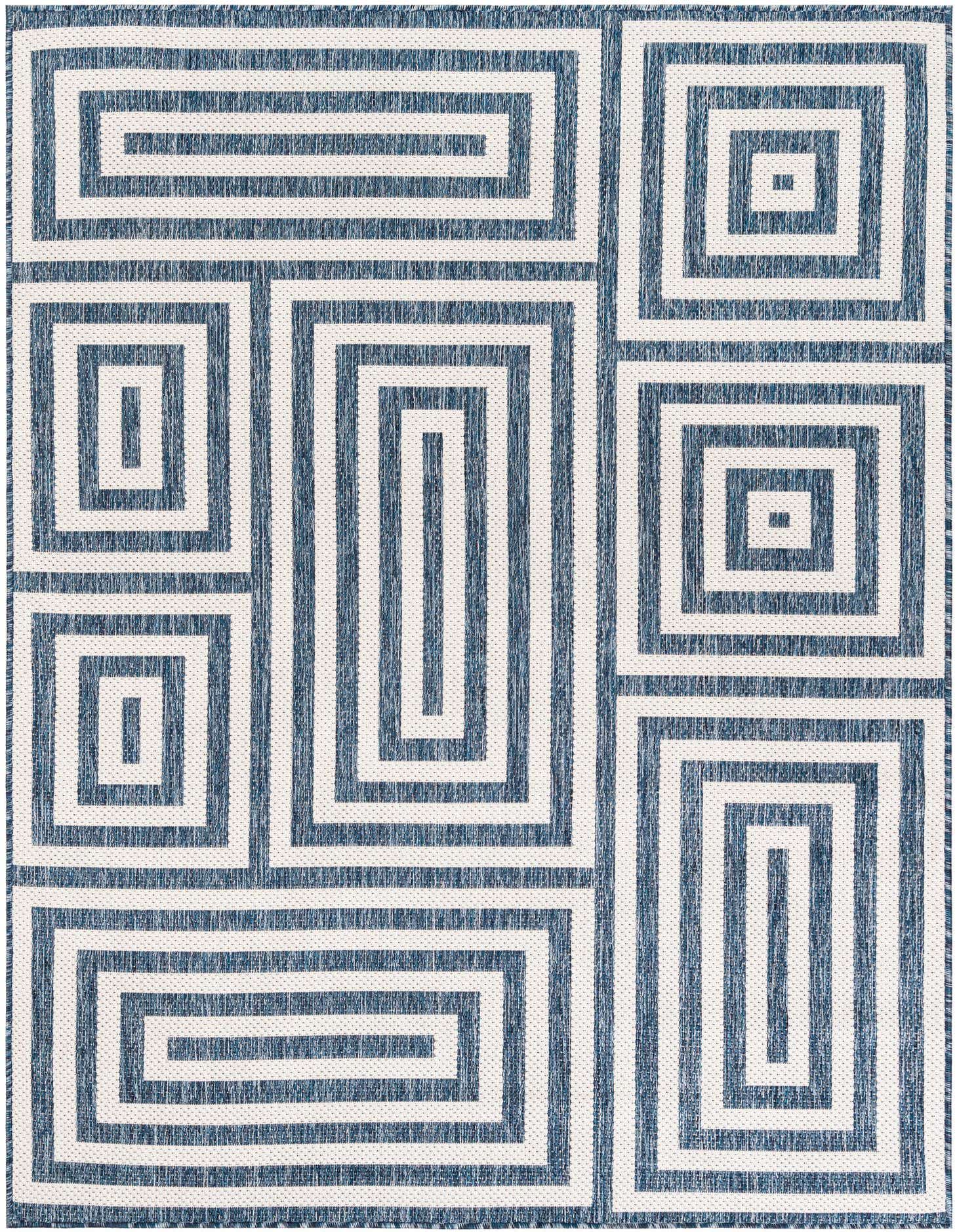 5' 3 x 7' Easy-Clean Modern Indoor / Outdoor Rug