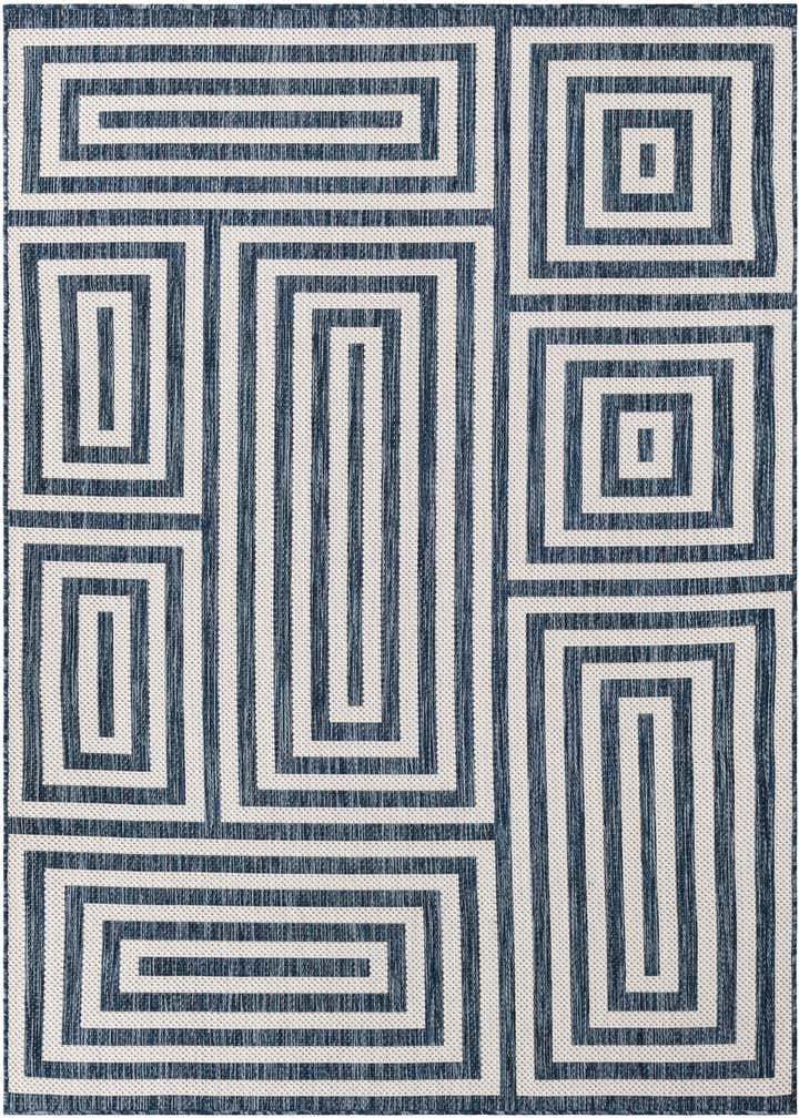 5' 3 x 8' Easy-Clean Modern Indoor / Outdoor Rug