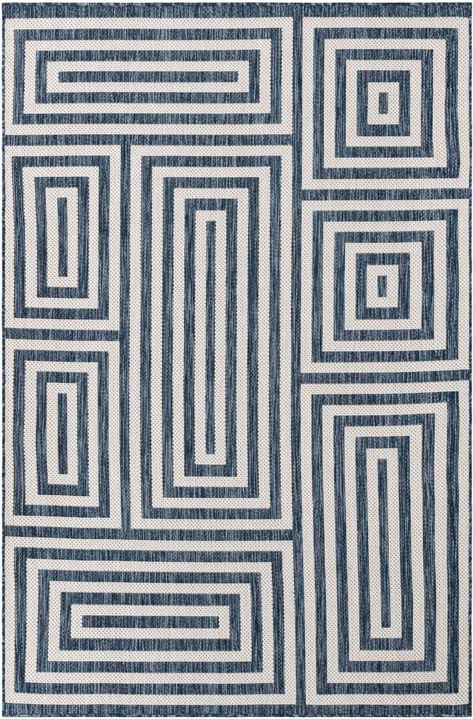 5' 3 x 8' Easy-Clean Modern Indoor / Outdoor Rug