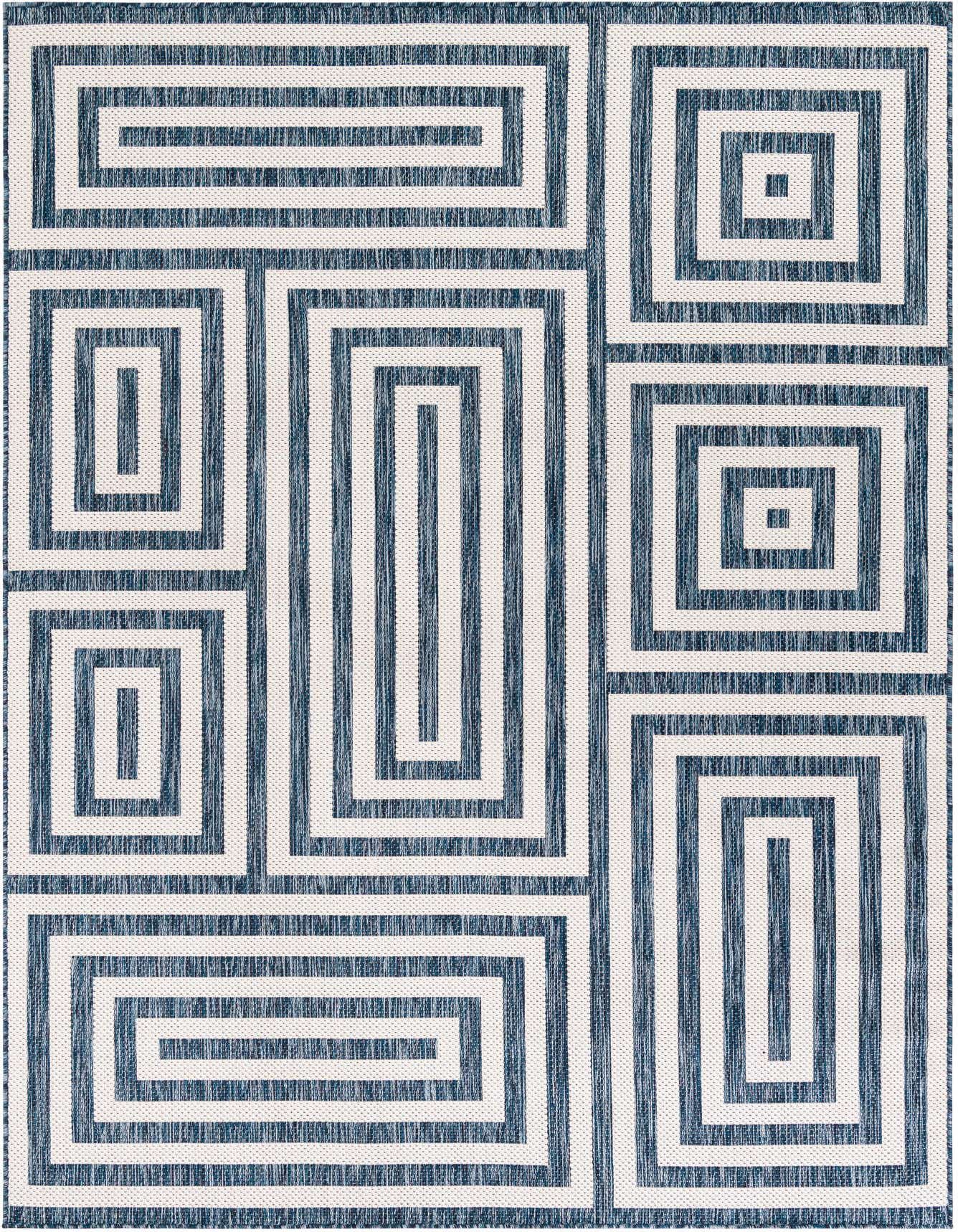 6' x 9' Easy-Clean Modern Indoor / Outdoor Rug