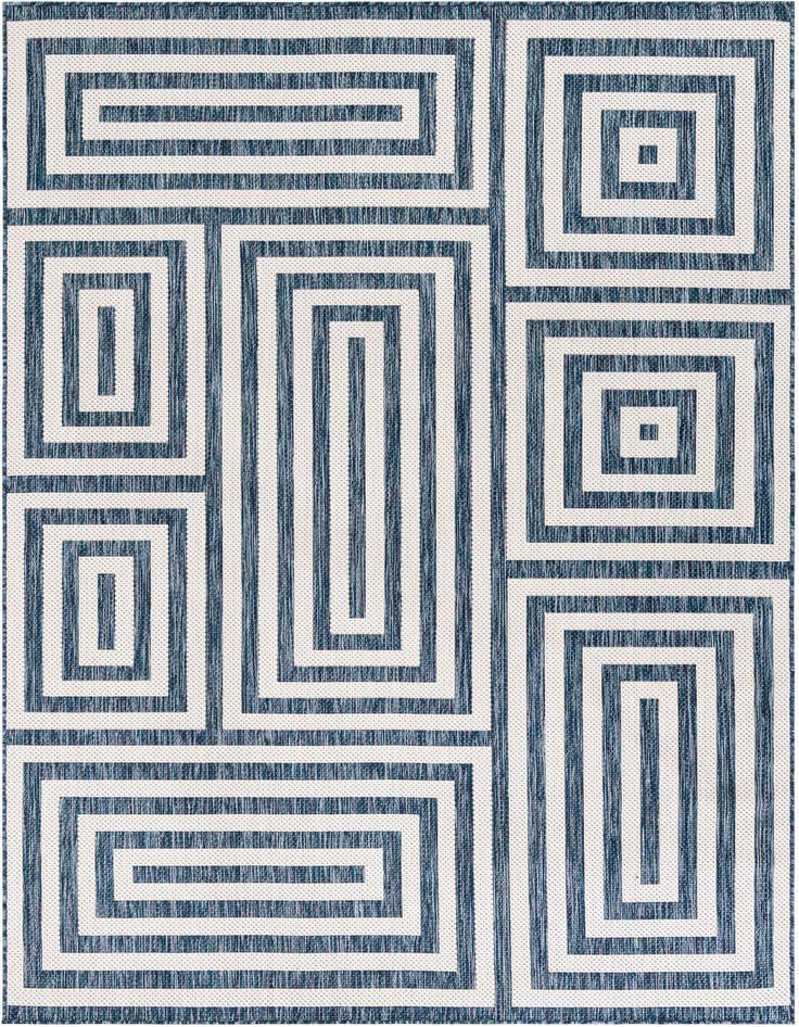 Detail image of 6' x 9' Easy-Clean Modern Indoor / Outdoor Rug