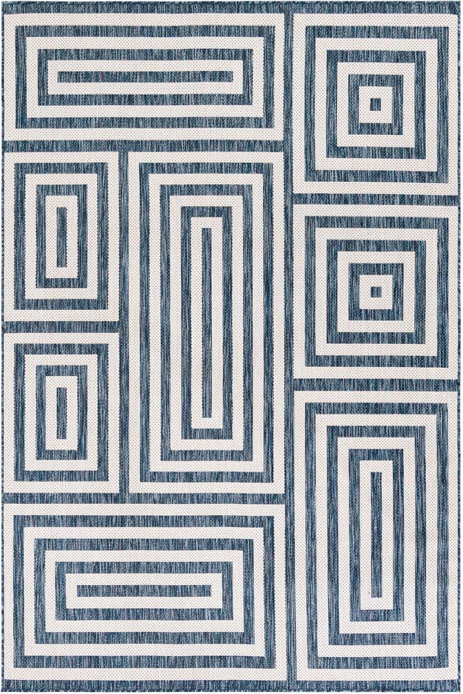 6' x 9' Easy-Clean Modern Indoor / Outdoor Rug