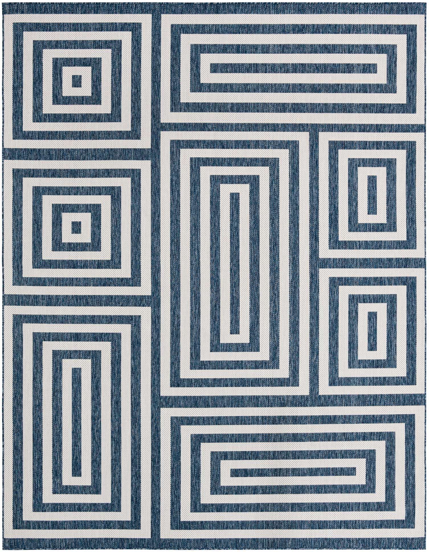 9' x 12' Easy-Clean Modern Indoor / Outdoor Rug