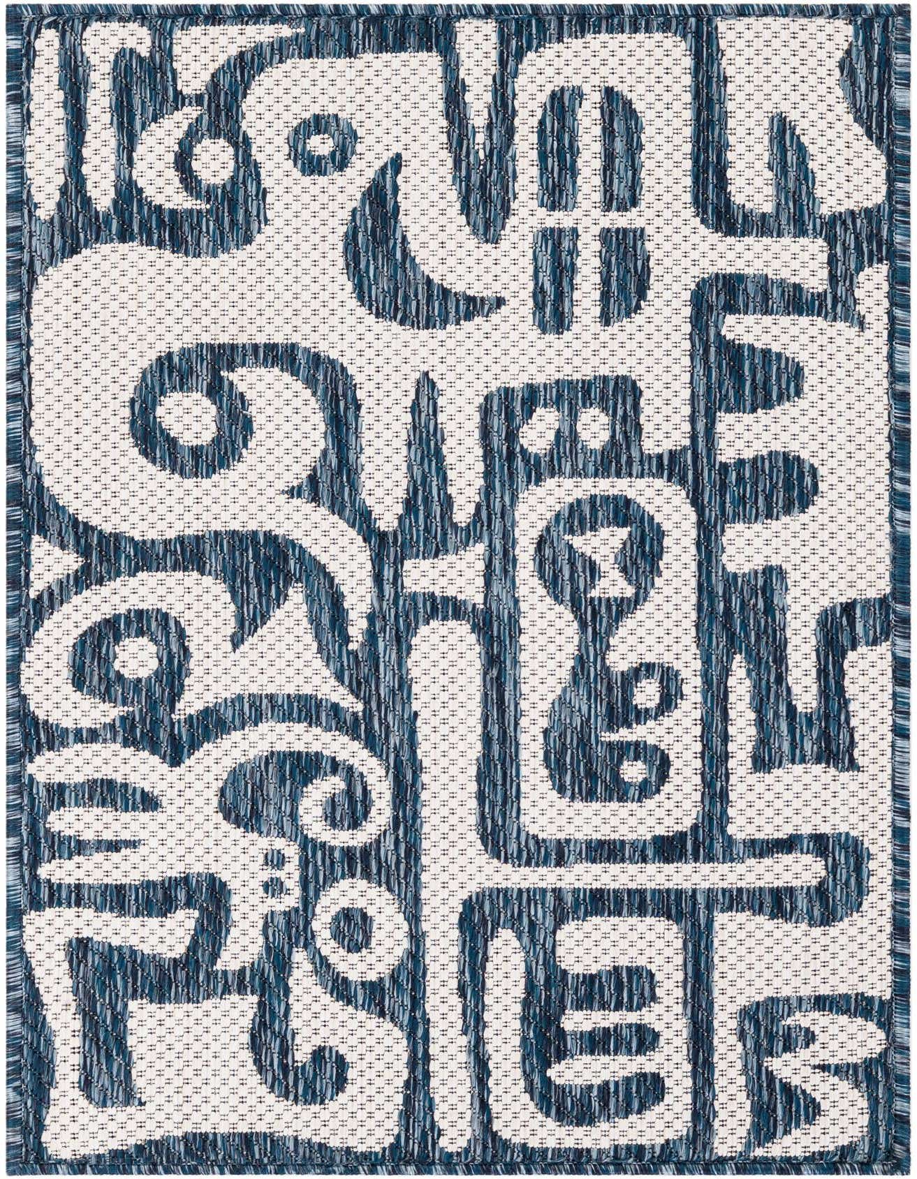 2' x 3' Easy-Clean Modern Indoor / Outdoor Rug