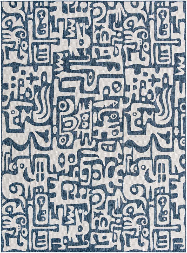 9' x 12' Easy-Clean Modern Indoor / Outdoor Rug
