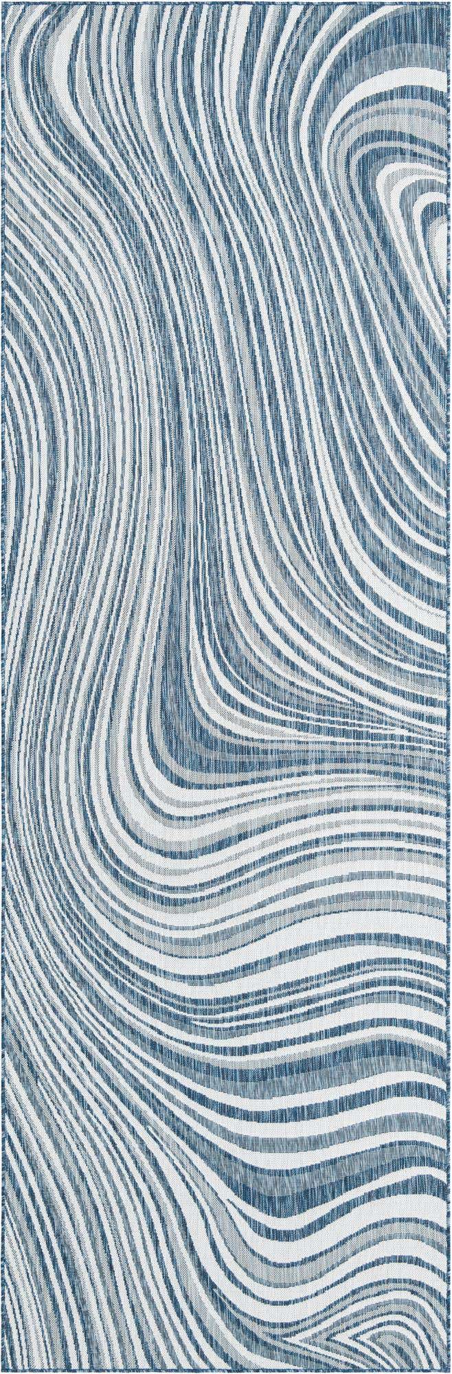 4' 4 x 13' Easy-Clean Modern Indoor / Outdoor Rug