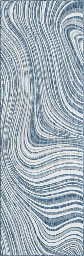 4' 4 x 13' Easy-Clean Modern Indoor / Outdoor Rug