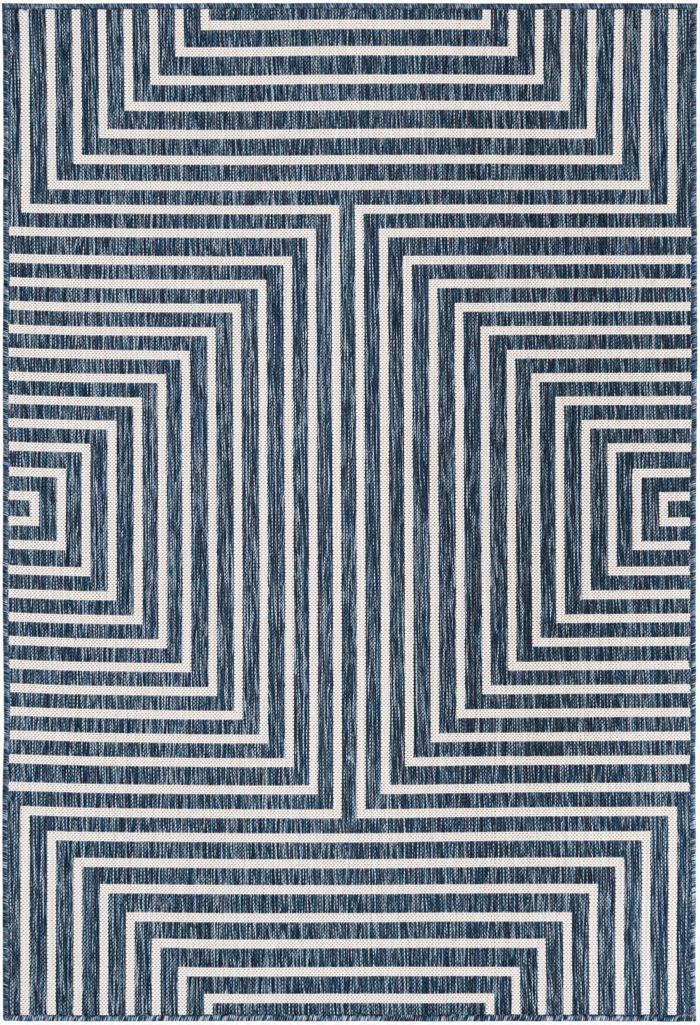 4' x 6'  Washable Modern Indoor / Outdoor Rug