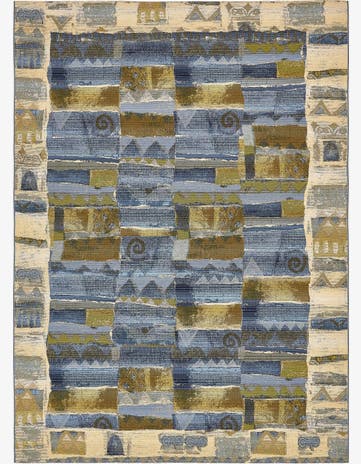 8' x 11' 4 Easy-Clean Modern Indoor / Outdoor Rug