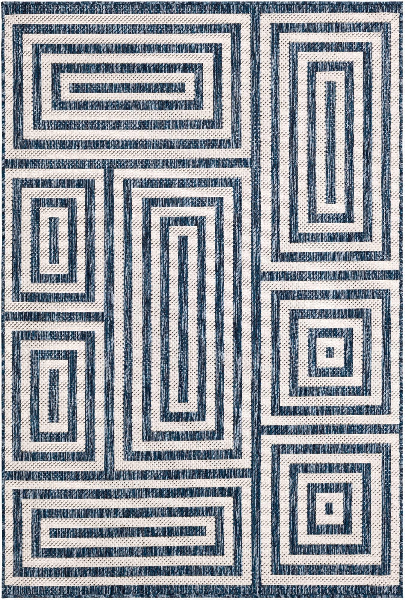 4' x 6'  Washable Modern Indoor / Outdoor Rug