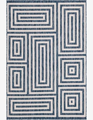 4' x 6' Easy-Clean Modern Indoor / Outdoor Rug