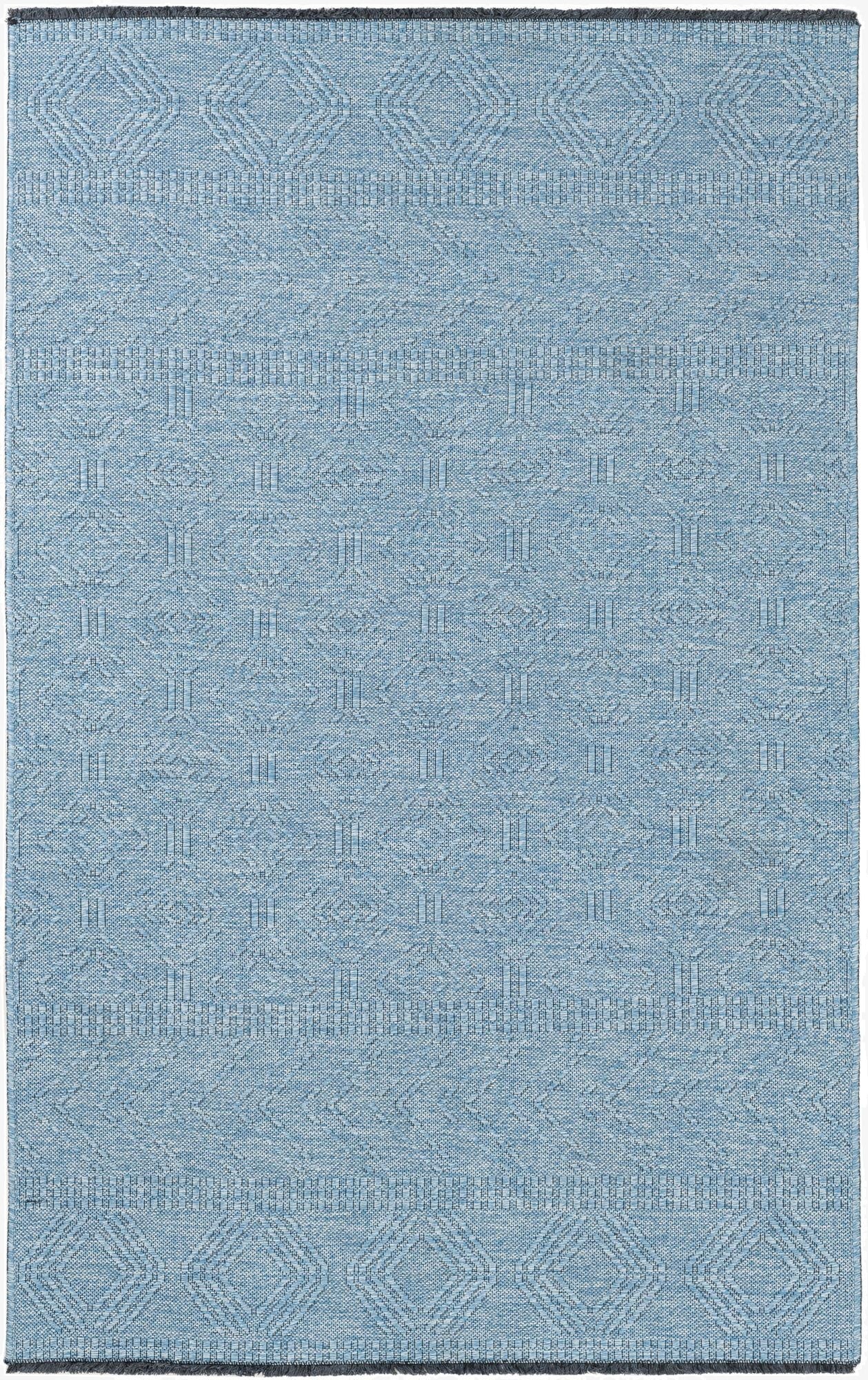 3' 10 x 6' 1 Easy-Clean Modern Indoor / Outdoor Rug