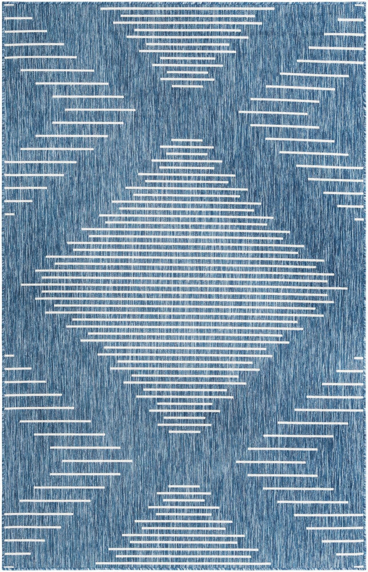 5' 3 x 8'  Washable Modern Indoor / Outdoor Rug