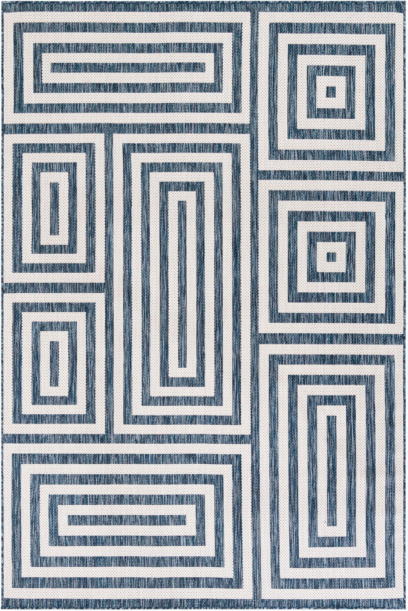 6' x 9'  Washable Modern Indoor / Outdoor Rug