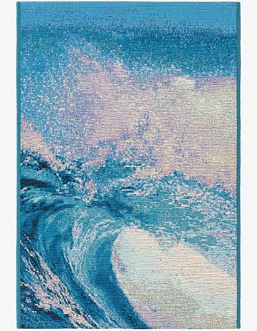 2' x 3' 1 Easy-Clean Modern Indoor / Outdoor Rug