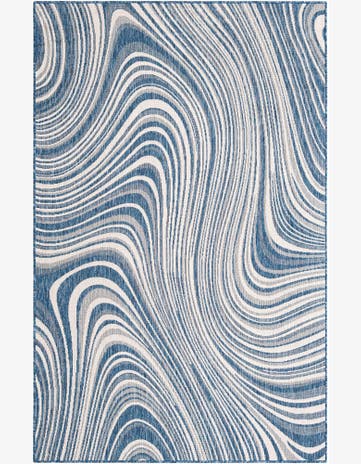 5' 3 x 8' Easy-Clean Modern Indoor / Outdoor Rug