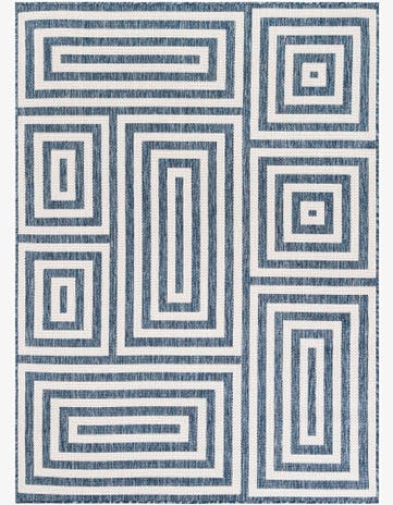 5' 3 x 7' Easy-Clean Modern Indoor / Outdoor Rug