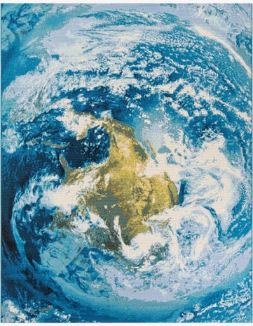 7' 10 x 10' Easy-Clean Modern Indoor / Outdoor Rug