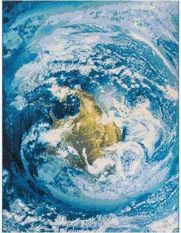 9' x 12' Easy-Clean Modern Indoor / Outdoor Rug