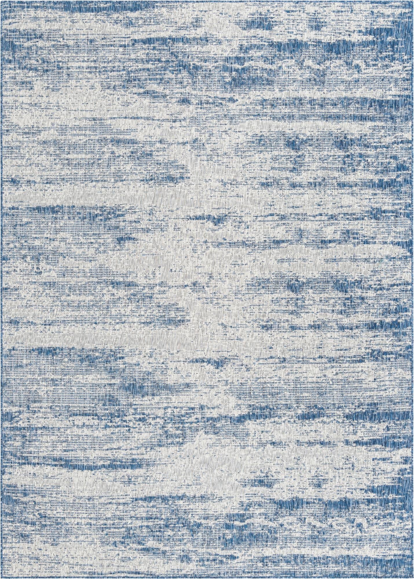 Primary image 7' 10 x 11'  Washable Modern Indoor / Outdoor Rug