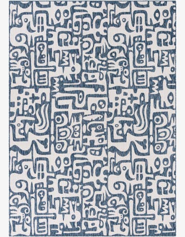 10' x 14' Easy-Clean Modern Indoor / Outdoor Rug