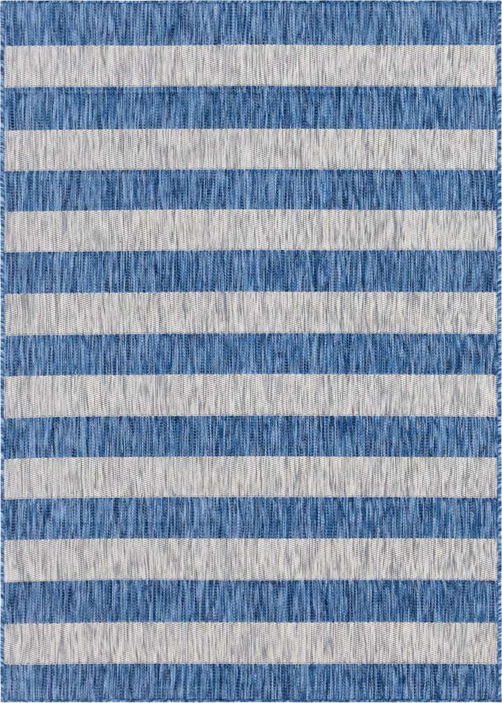 5' 3 x 8' Easy-Clean Ribbon Indoor / Outdoor Rug