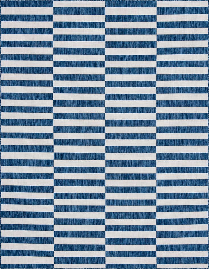 Detail image of 9' x 12' Easy-Clean Ribbon Indoor / Outdoor Rug