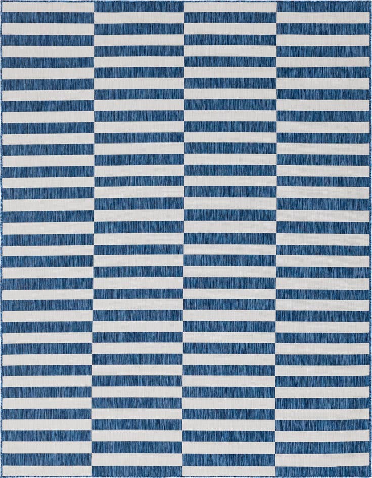 Detail image of 7' 10 x 11' Easy-Clean Ribbon Indoor / Outdoor Rug