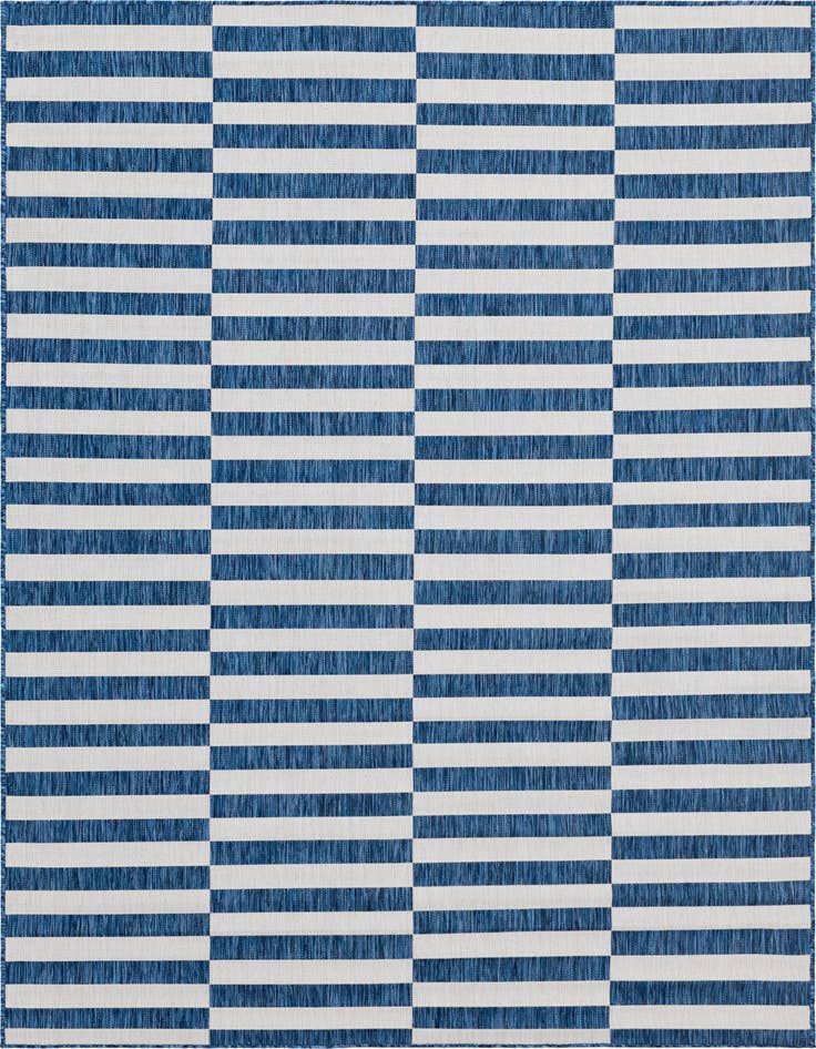 Detail image of 7' x 10' Easy-Clean Ribbon Indoor / Outdoor Rug