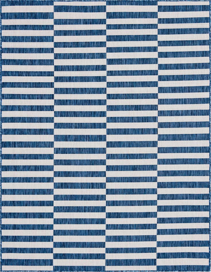 Detail image of 6' x 9' Easy-Clean Ribbon Indoor / Outdoor Rug