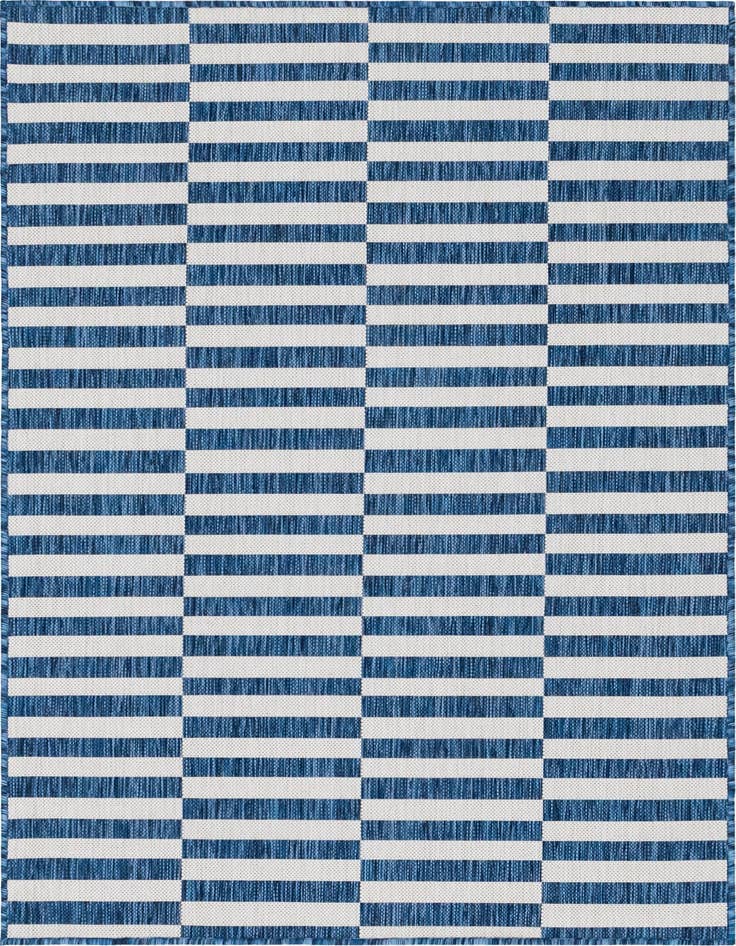Detail image of 4' x 6' Easy-Clean Ribbon Indoor / Outdoor Rug