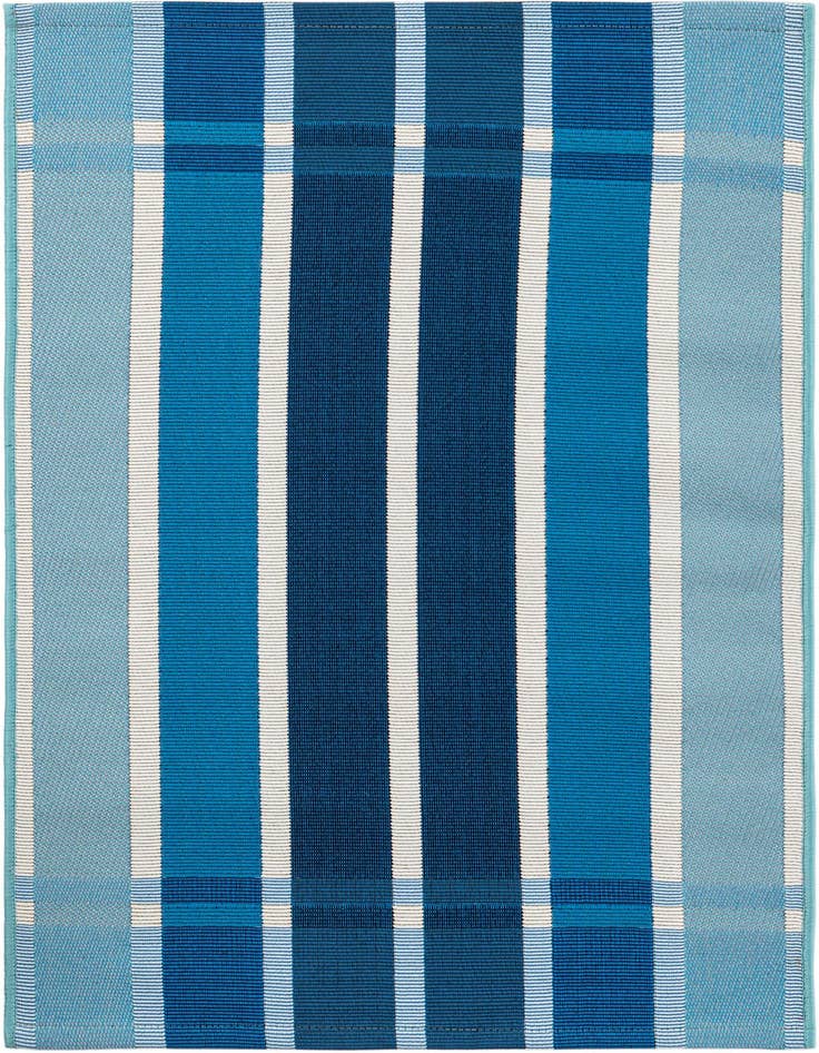Detail image of 2' x 3' Easy-Clean Ribbon Indoor / Outdoor Rug