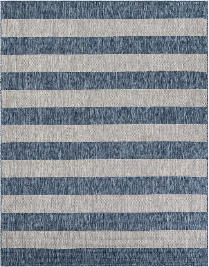7' 10 x 10' Easy-Clean Ribbon Indoor / Outdoor Rug