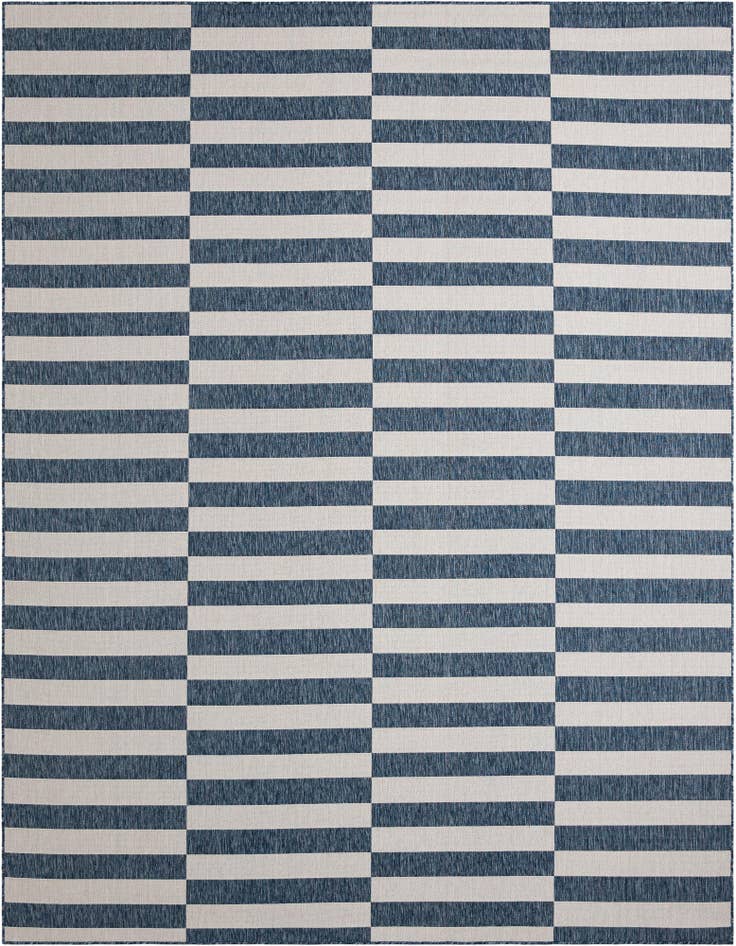Detail image of 10' x 13' Easy-Clean Ribbon Indoor / Outdoor Rug