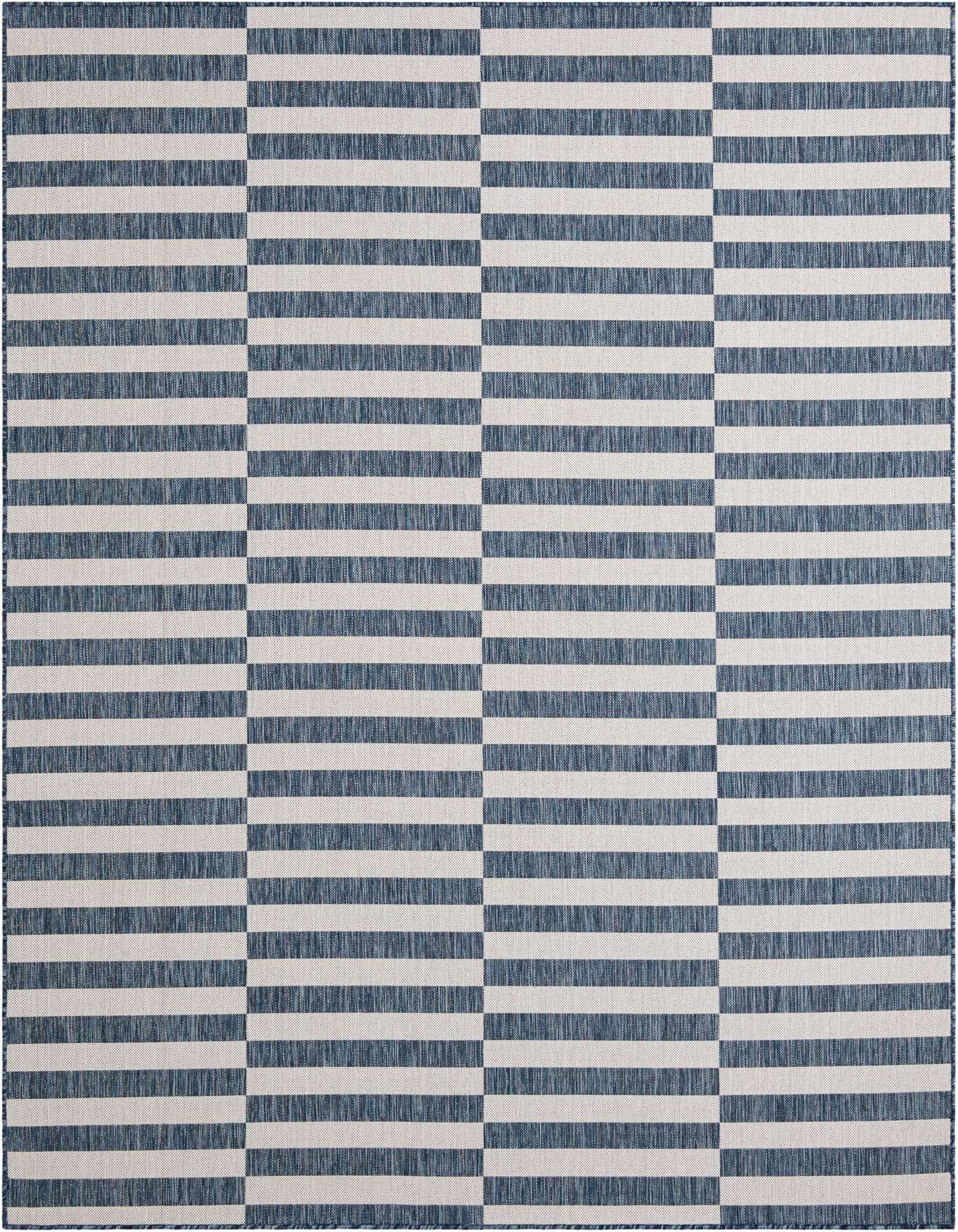 7' 10 x 10' Easy-Clean Ribbon Indoor / Outdoor Rug