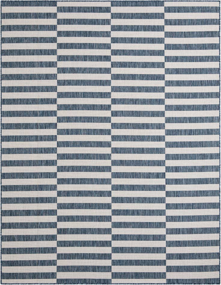 Detail image of 7' 10 x 10' Easy-Clean Ribbon Indoor / Outdoor Rug