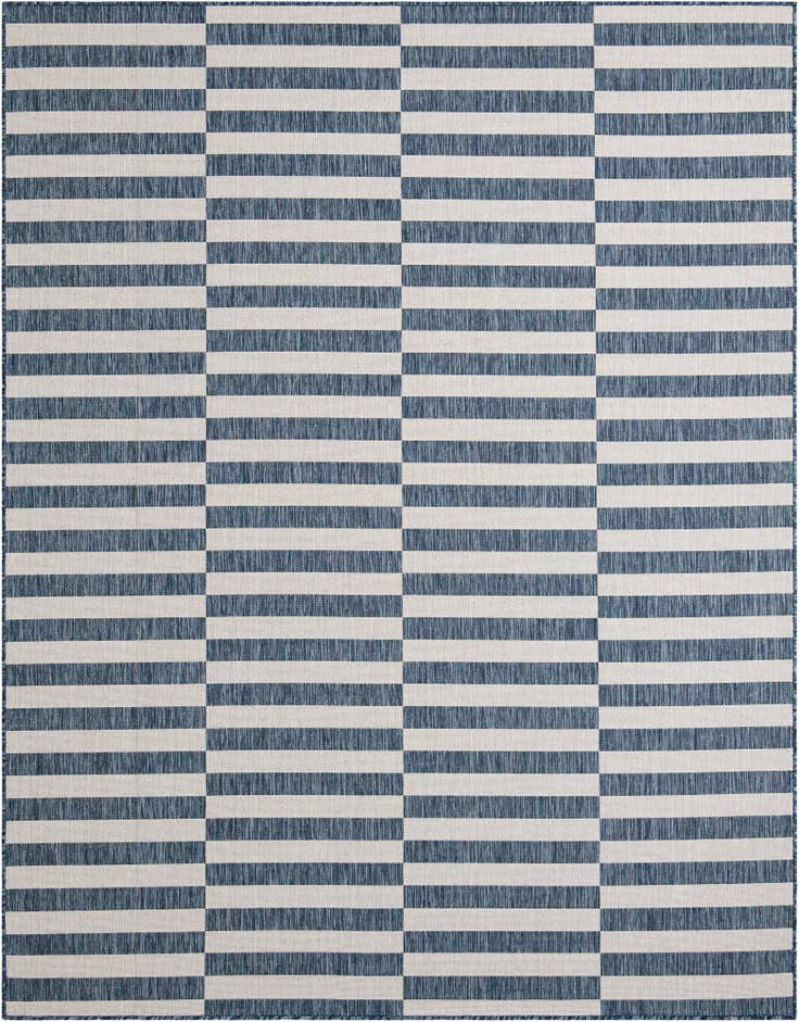 Detail image of 7' 10 x 10' Easy-Clean Ribbon Indoor / Outdoor Rug
