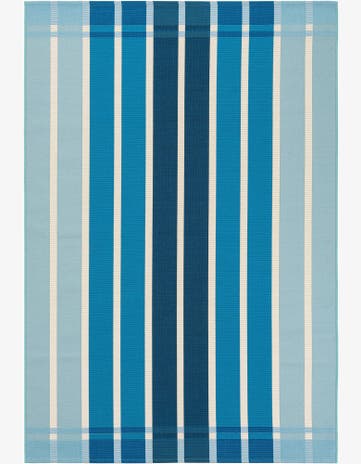 5' 3 x 8' Easy-Clean Ribbon Indoor / Outdoor Rug