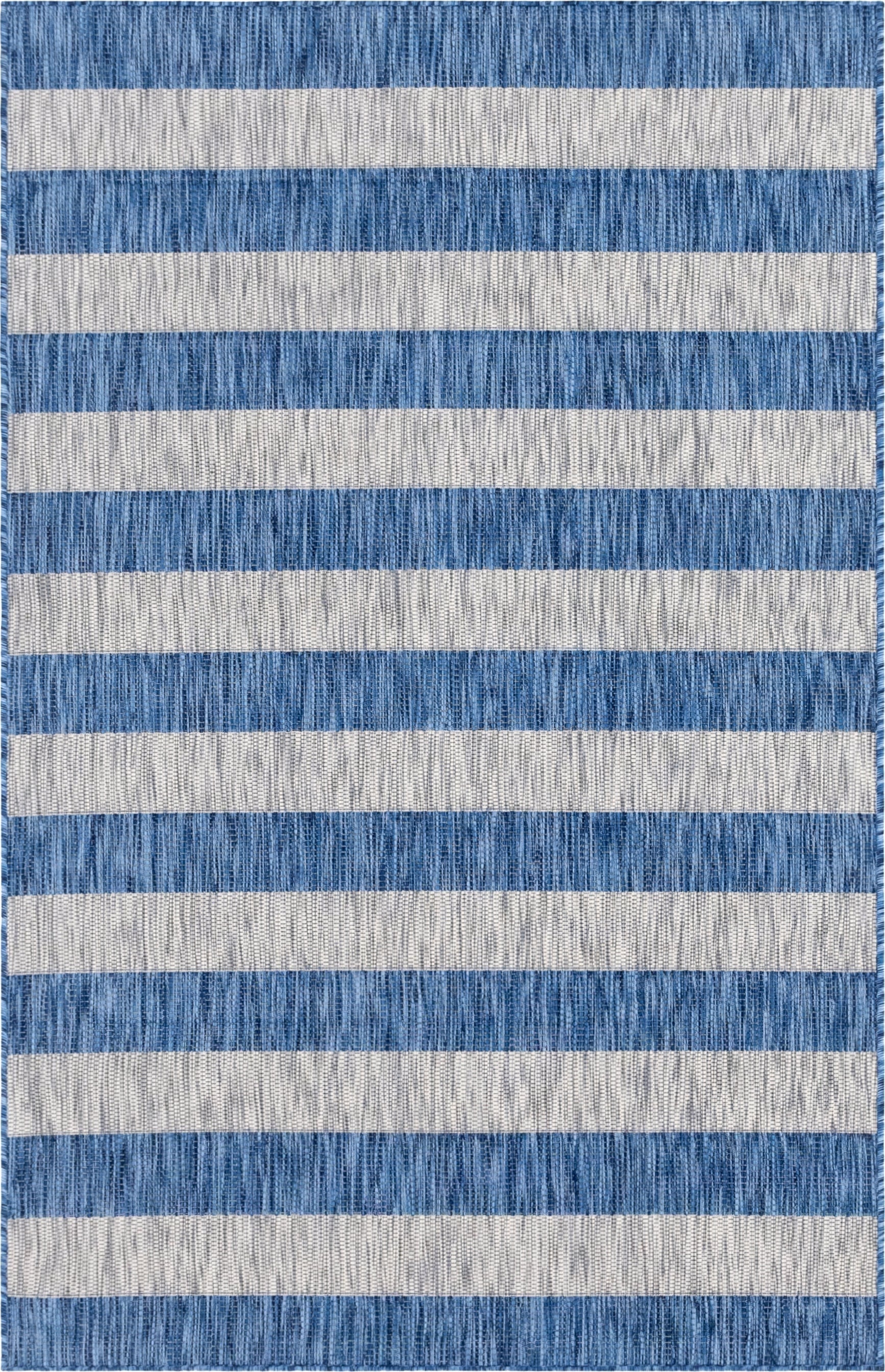 5' 3 x 8' Washable Ribbon Indoor / Outdoor Rug