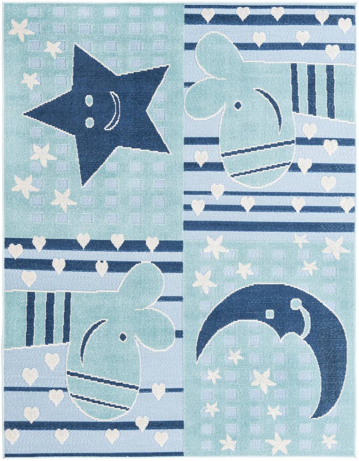 Detail image of 5' 3 x 7' 7 Easy-Clean Indoor / Outdoor Rug