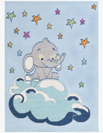 5' 3 x 7' 7 Easy-Clean Indoor / Outdoor Rug