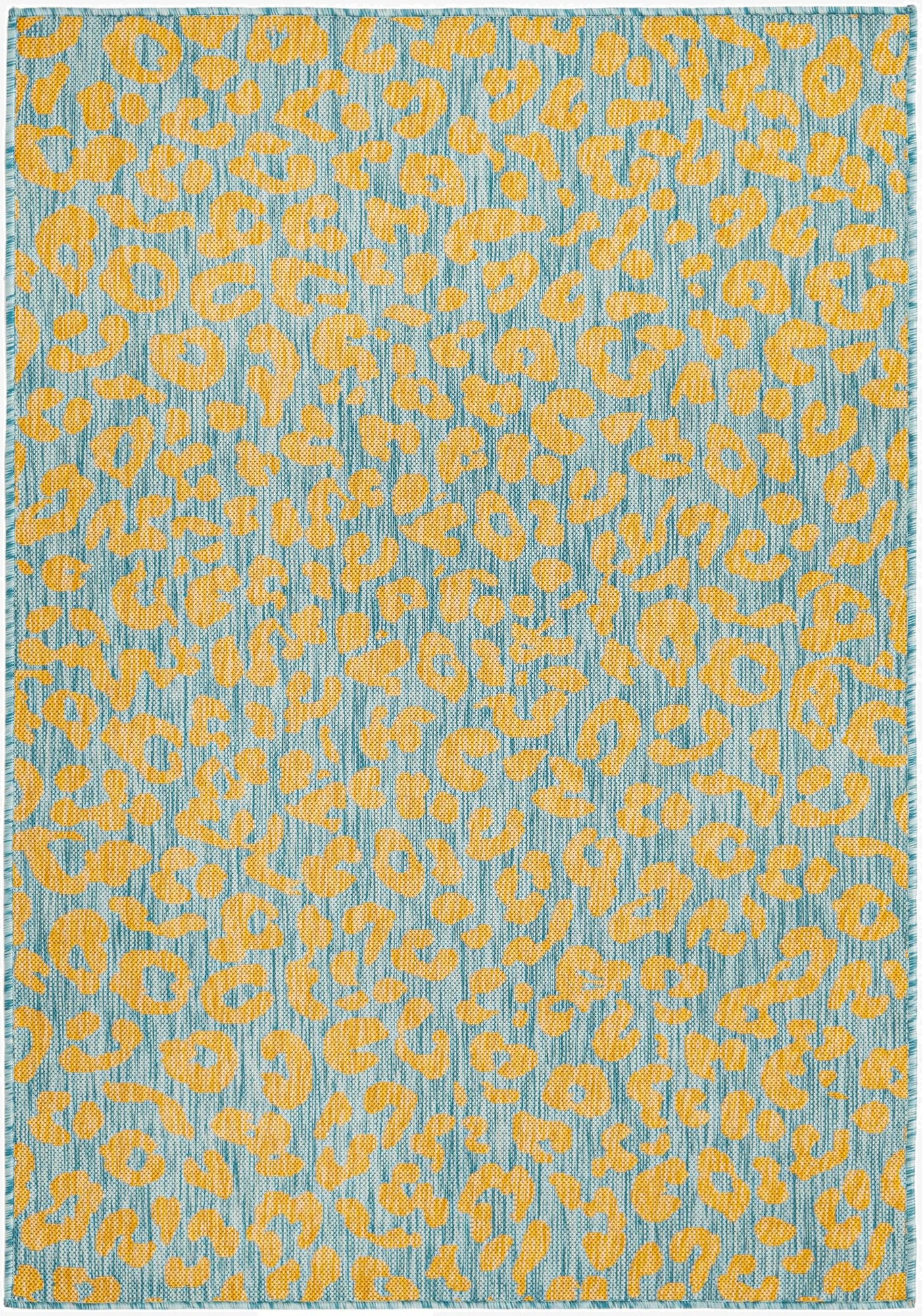 4' 2 x 4' 10  Washable Safari Indoor / Outdoor Rug