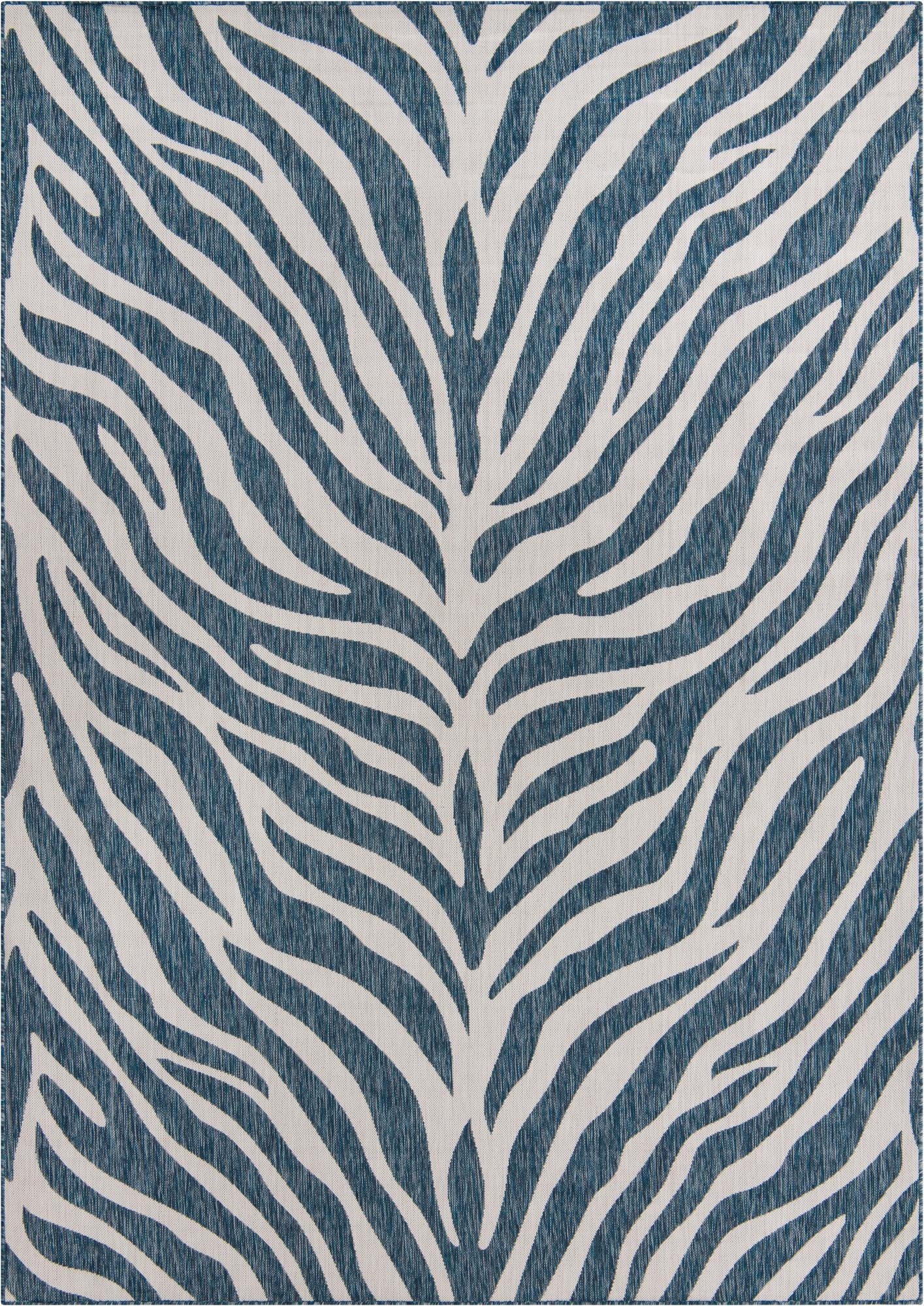 7' 10 x 11'  Washable Safari Indoor / Outdoor Rug