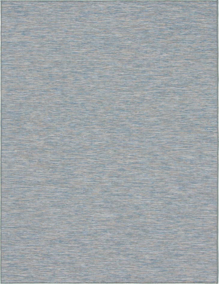 Detail image of 9' 4 x 12' Easy-Clean Solid Indoor / Outdoor Rug
