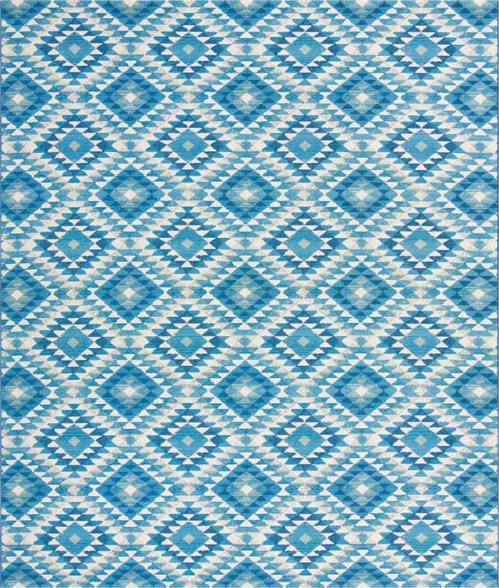 10' x 12' Easy-Clean Southwestern Indoor / Outdoor Rug